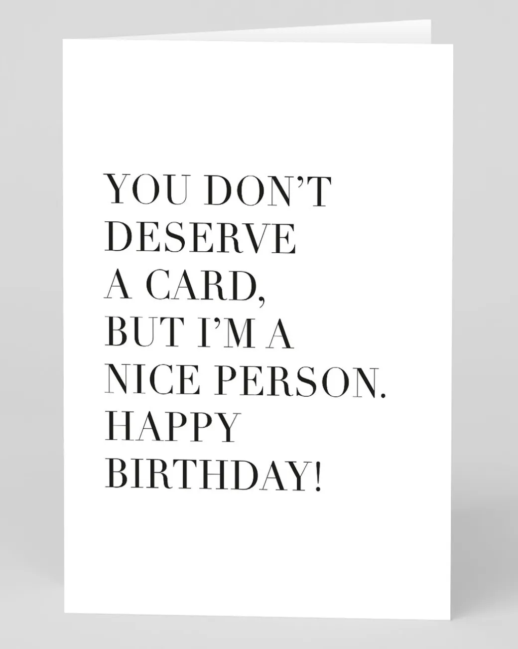 I'm A Nice Person Birthday Card | Ohh Deer