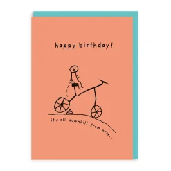 It's All Downhill From Here Birthday Card | Ohh Deer