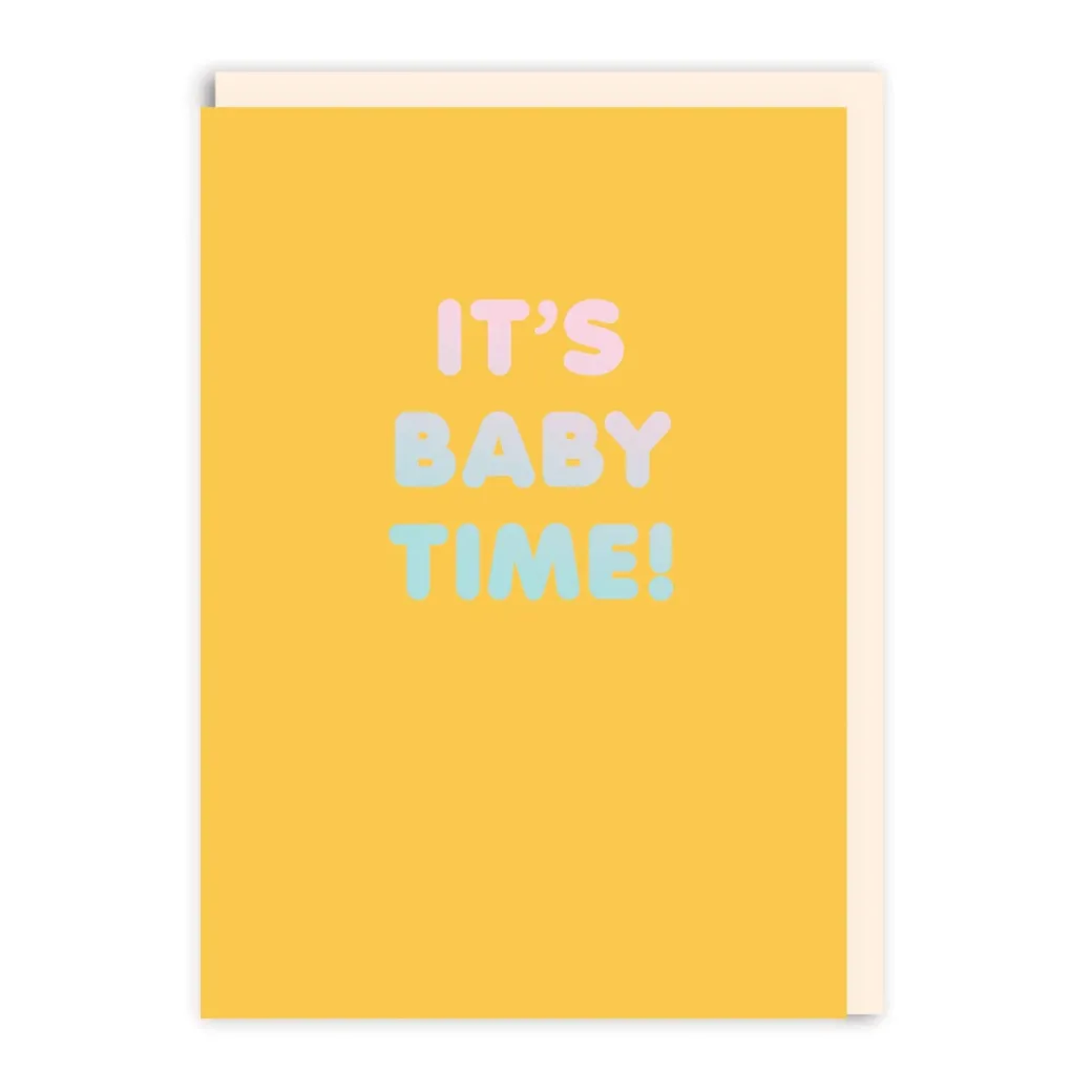 It's Baby Time Greeting Card