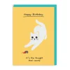 It's The Thought That Counts Birthday Card | Ken The Cat | Ohh Deer