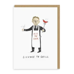 Licence to Grill Greeting Card