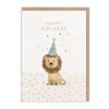 Lion Happy Birthday Card