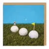 Little Tiny People Golf Square Card | Golf Birthday Card | Ohh Deer
