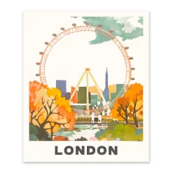 London Eye Riso Print (12x10)
