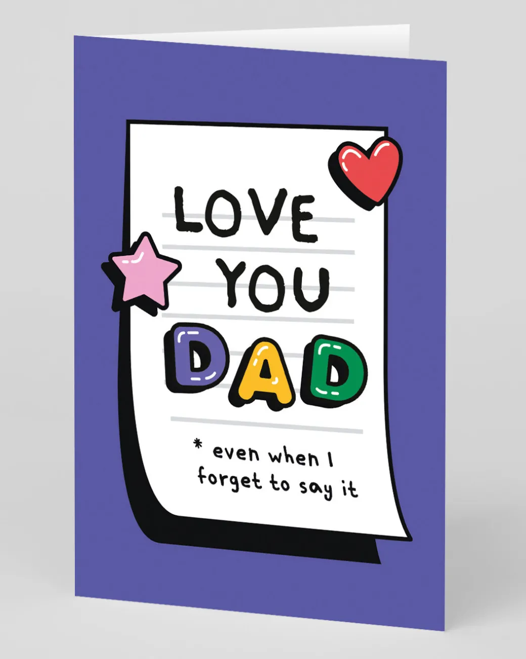 Love You Dad Fridge Note Greeting Card | Ohh Deer