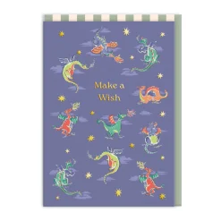 Make A Wish Dragons Greeting Card