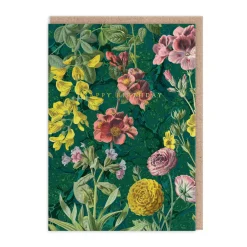 Marble Botanicals Birthday Card
