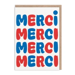 Merci Merci Merci Greeting Card
