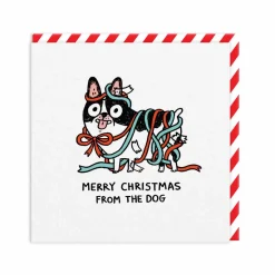 Merry Christmas From The Dog Christmas Card | Ohh Deer
