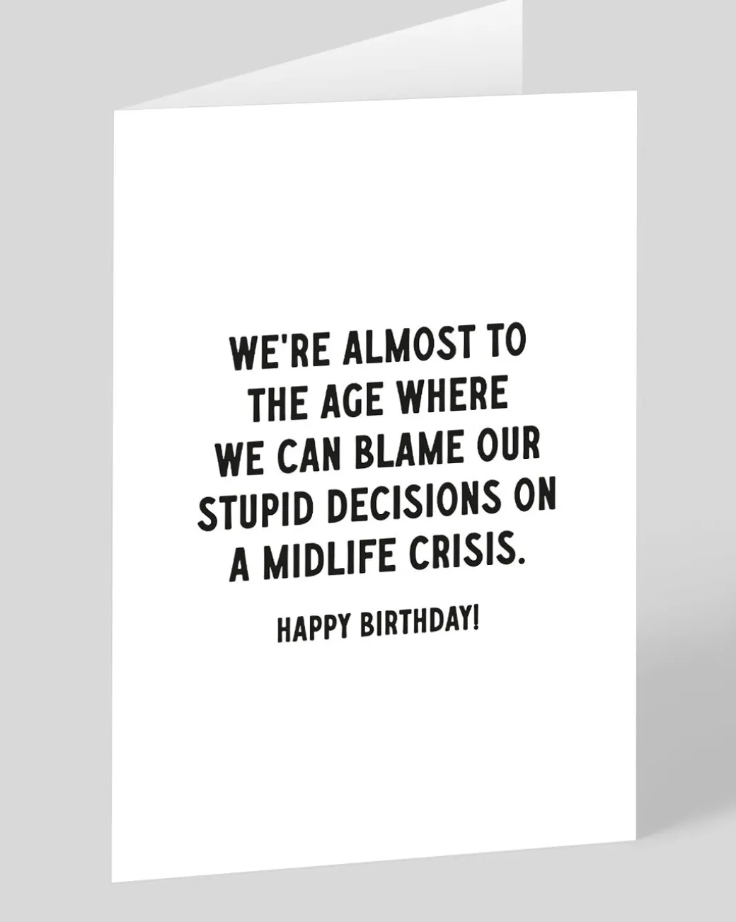 Midlife Crisis Birthday Card | Ohh Deer