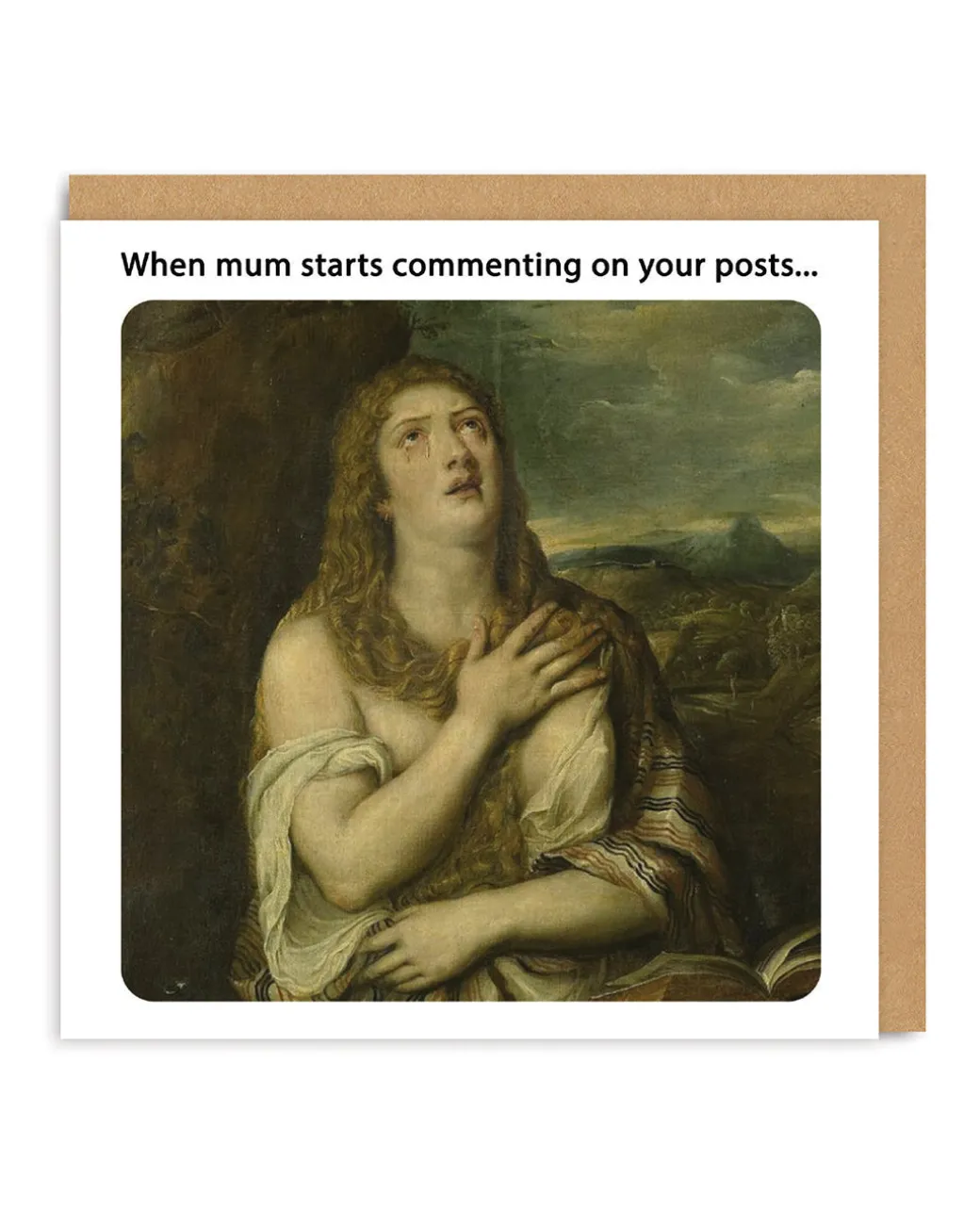 Mum Commenting on your Posts Greeting Card