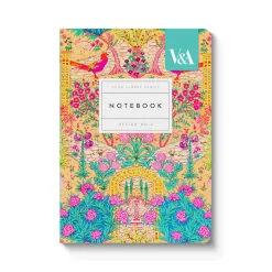 Neon Floral Ornate Garden A6 Premium Paperback Notebook