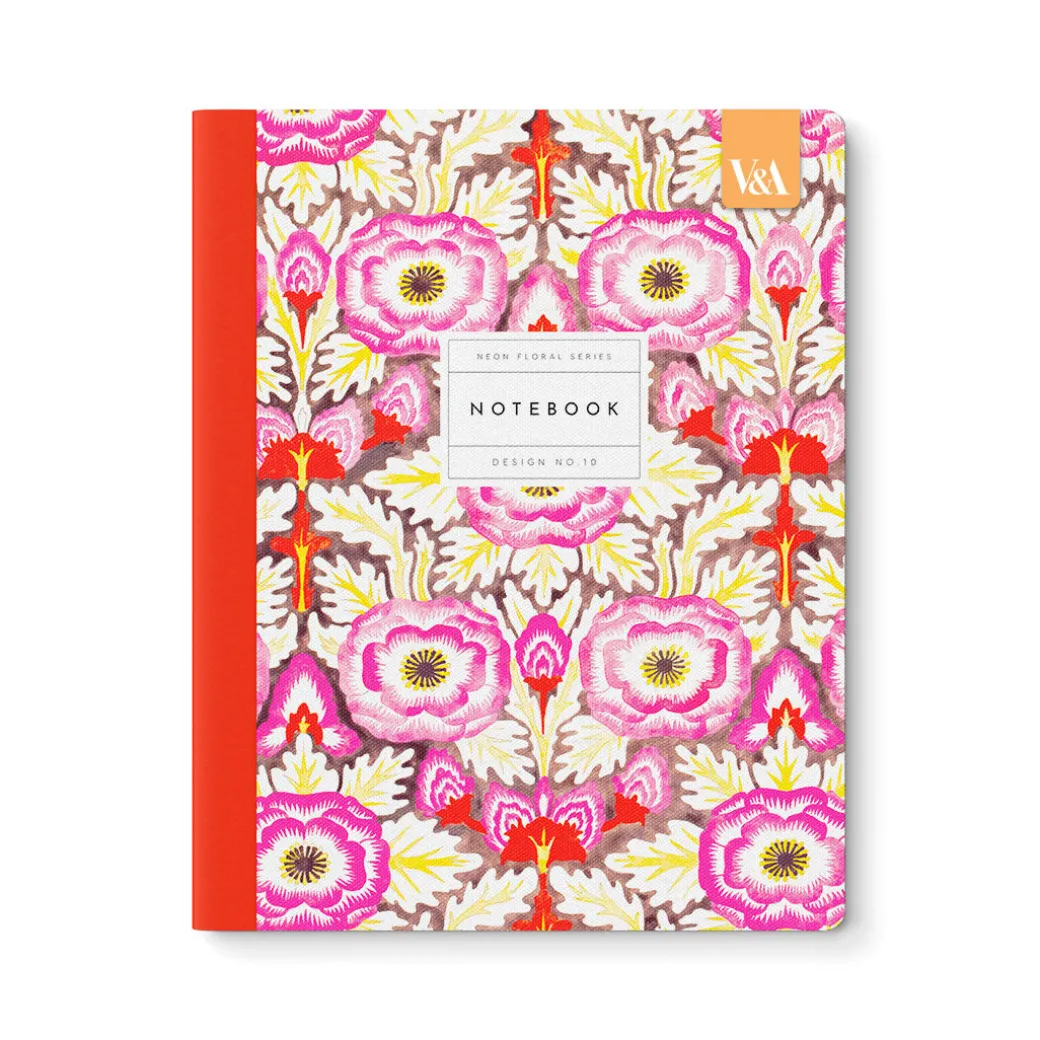 Neon Floral Symmetrical Primrose Premium Exercise Book