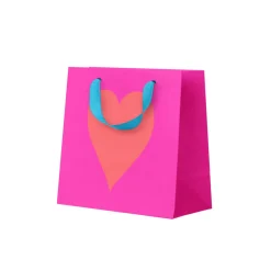 Neon Heart Mini Gift Bag