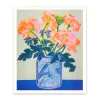 Neon Peonies Riso Print (12x10)