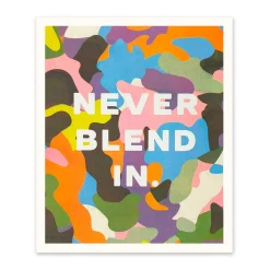 Never Blend In Riso Print (12x10)