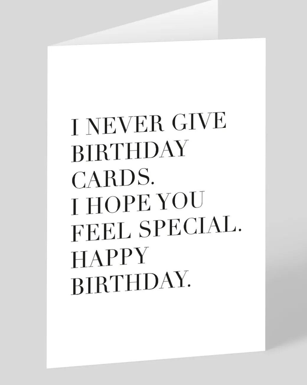 Never Give Cards Birthday Card | Ohh Deer
