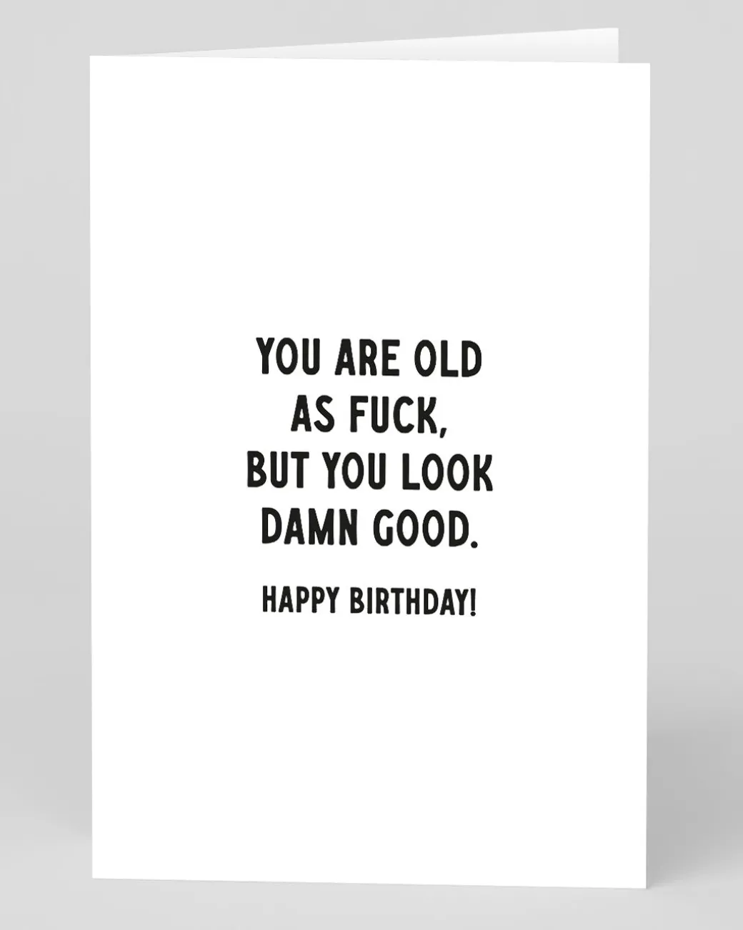 Old as Fuck Birthday Card | Ohh Deer