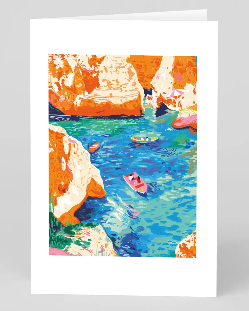 Orange Cliffs Greeting Card | Ohh Deer