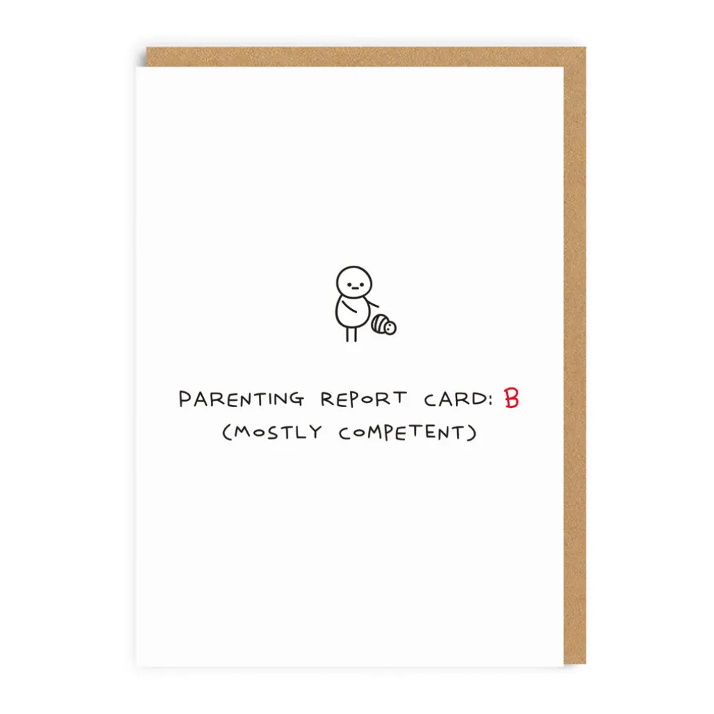 Parenting Report Card Father's Day Card | Ohh Deer