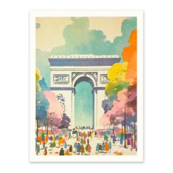Paris 3 Riso Print (8x6)