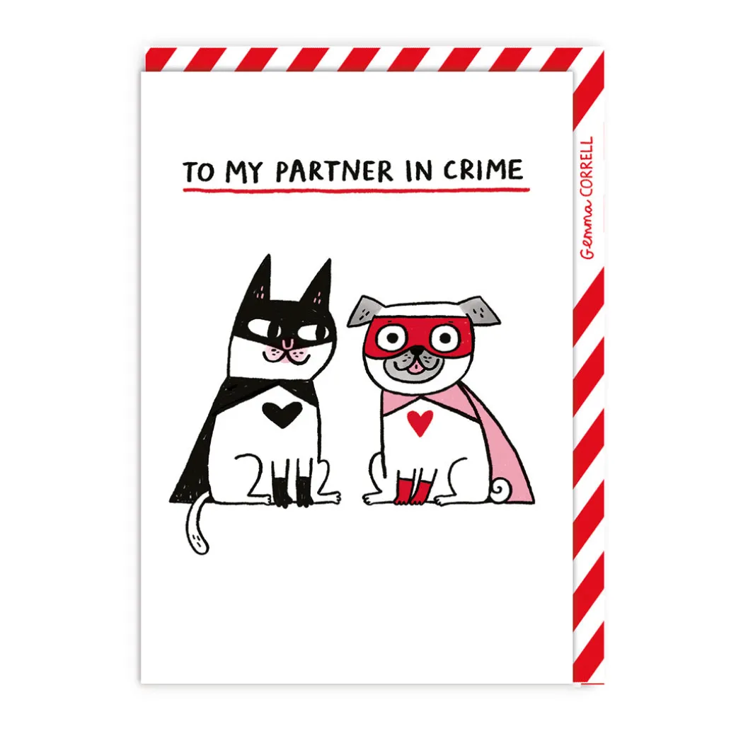 Partner in Crime Superhero Valentine's Day Card | Ohh Deer