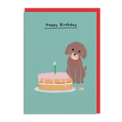 Pat The Pooch Cake Happy Birthday Card 🐶🎂 | Ohh Deer