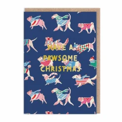 Pawsome Christmas Dogs Christmas Card | Ohh Deer