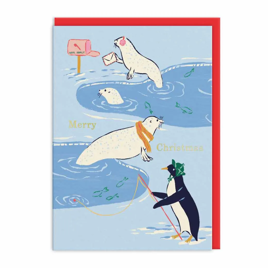 Penguin and Seals Christmas Card | Ohh Deer