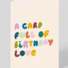 Personalised A Card Full Of Love Birthday Card | Ohh Deer