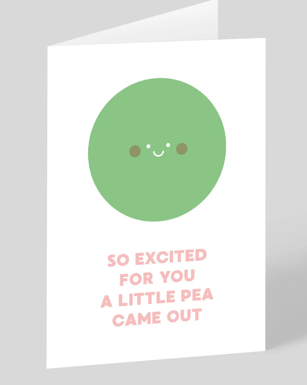 Personalised A Little Pea New Baby Card
