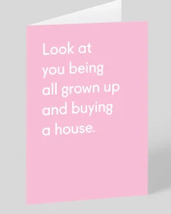 Personalised All Grown Up Buying A House Greeting Card | Ohh Deer