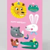 Personalised Animal Smiling Faces Birthday Card | Ohh Deer