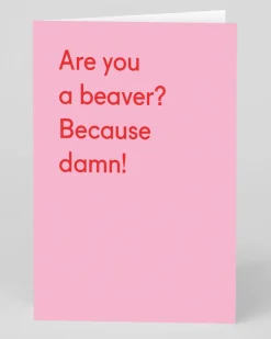 Personalised Are You a Beaver Greeting Card | Ohh Deer
