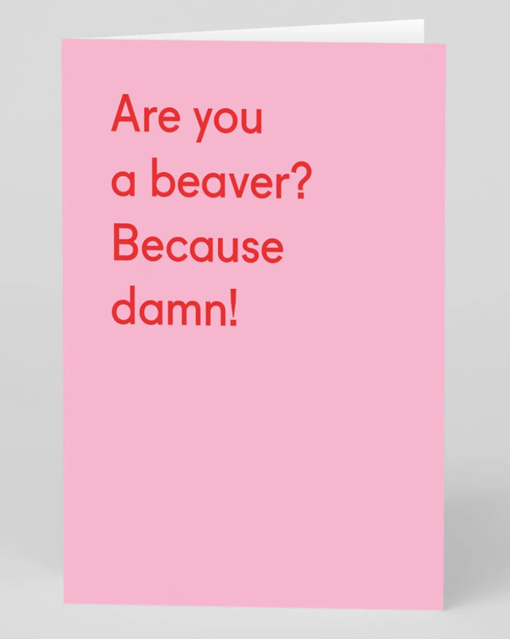 Personalised Are You a Beaver Greeting Card | Ohh Deer