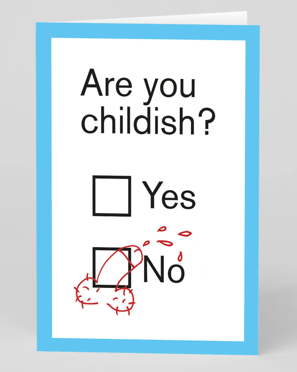 Personalised Are You Childish? Greeting Card | Ohh Deer