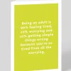 Personalised Being An Adult Greeting Card | Ohh Deer