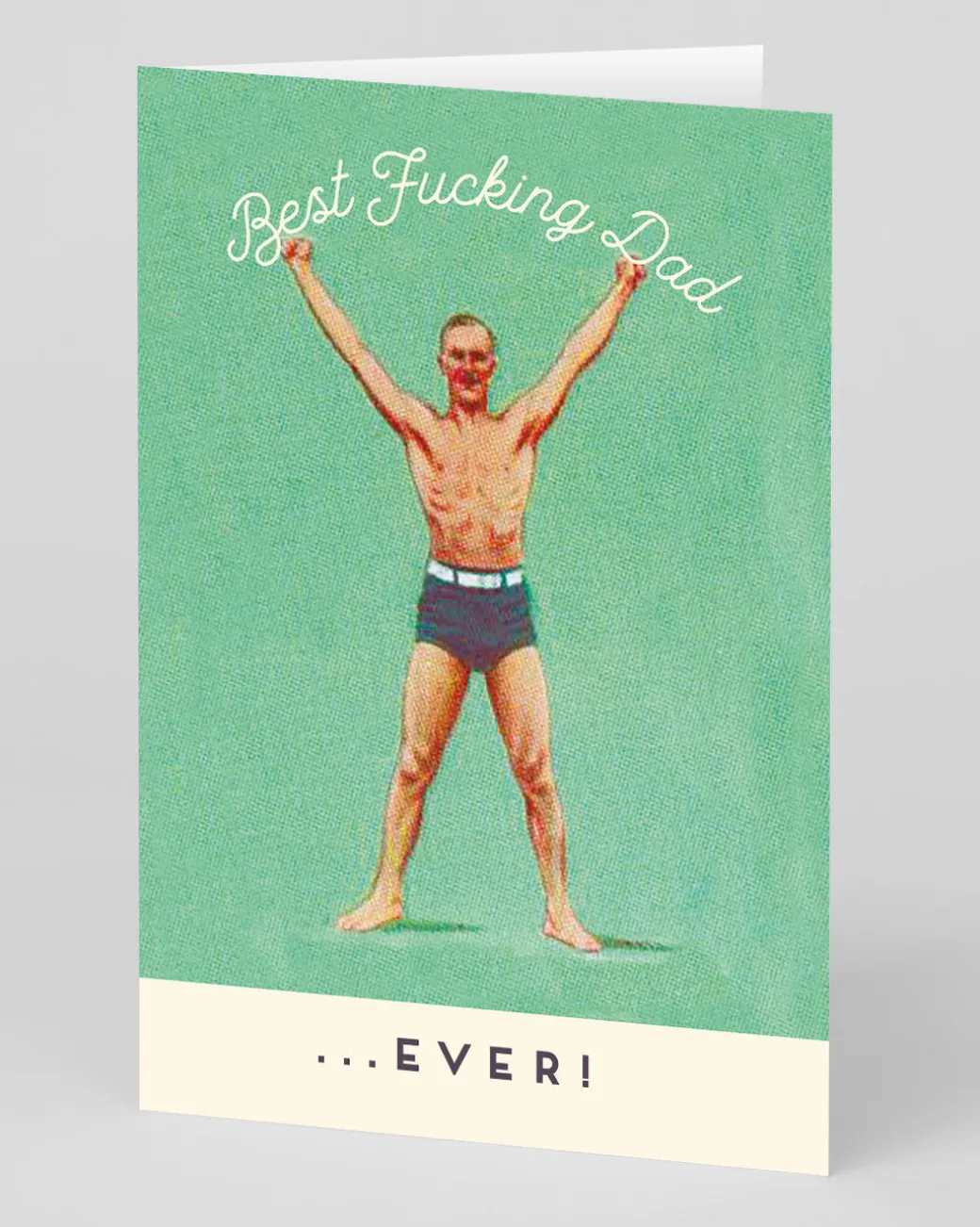 Personalised Best F Dad Greeting Card | Ohh Deer