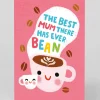 Personalised Best Mum There's Ever Bean Greeting Card