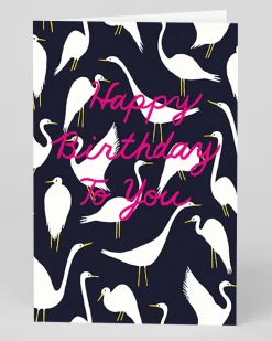 Personalised Bird Repeat Happy Birthday Card | Ohh Deer