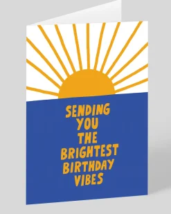Personalised Birghtest Vibes Greeting Card | Ohh Deer