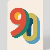 Personalised Bright Colourful 90th Birthday Card | Ohh Deer