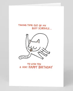 Personalised Busy Schedule Birthday Card | Ohh Deer