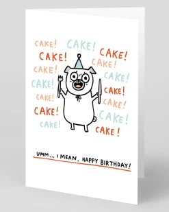 Personalised Cake! Cake! Cake! Birthday Card | Ohh Deer