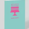 Personalised Cake icon Birthday Card | Ohh Deer