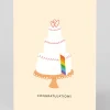 Personalised Congratulations, Rainbow Cake Wedding Card | Ohh Deer