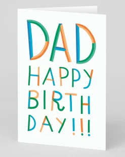Personalised Dad Letters Happy Birthday Card | Ohh Deer