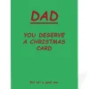 Personalised Dad You Deserve a Christmas Card | Ohh Deer