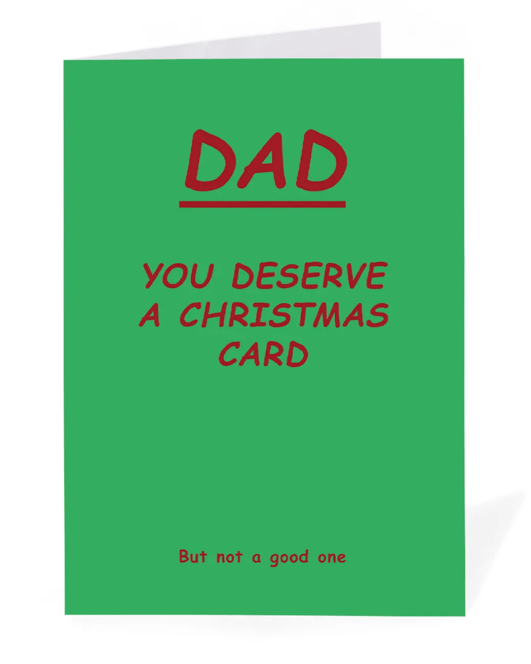 Personalised Dad You Deserve a Christmas Card | Ohh Deer
