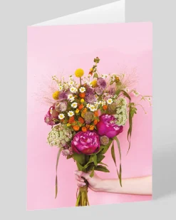 Personalised Flowers Bouquet Greeting Card | Ohh Deer